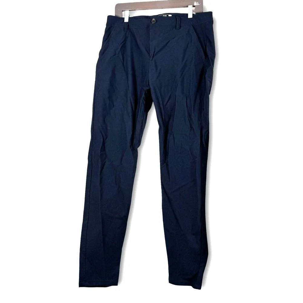 Icon Amsterdam Mens Navy Straight Pants Sz 36
